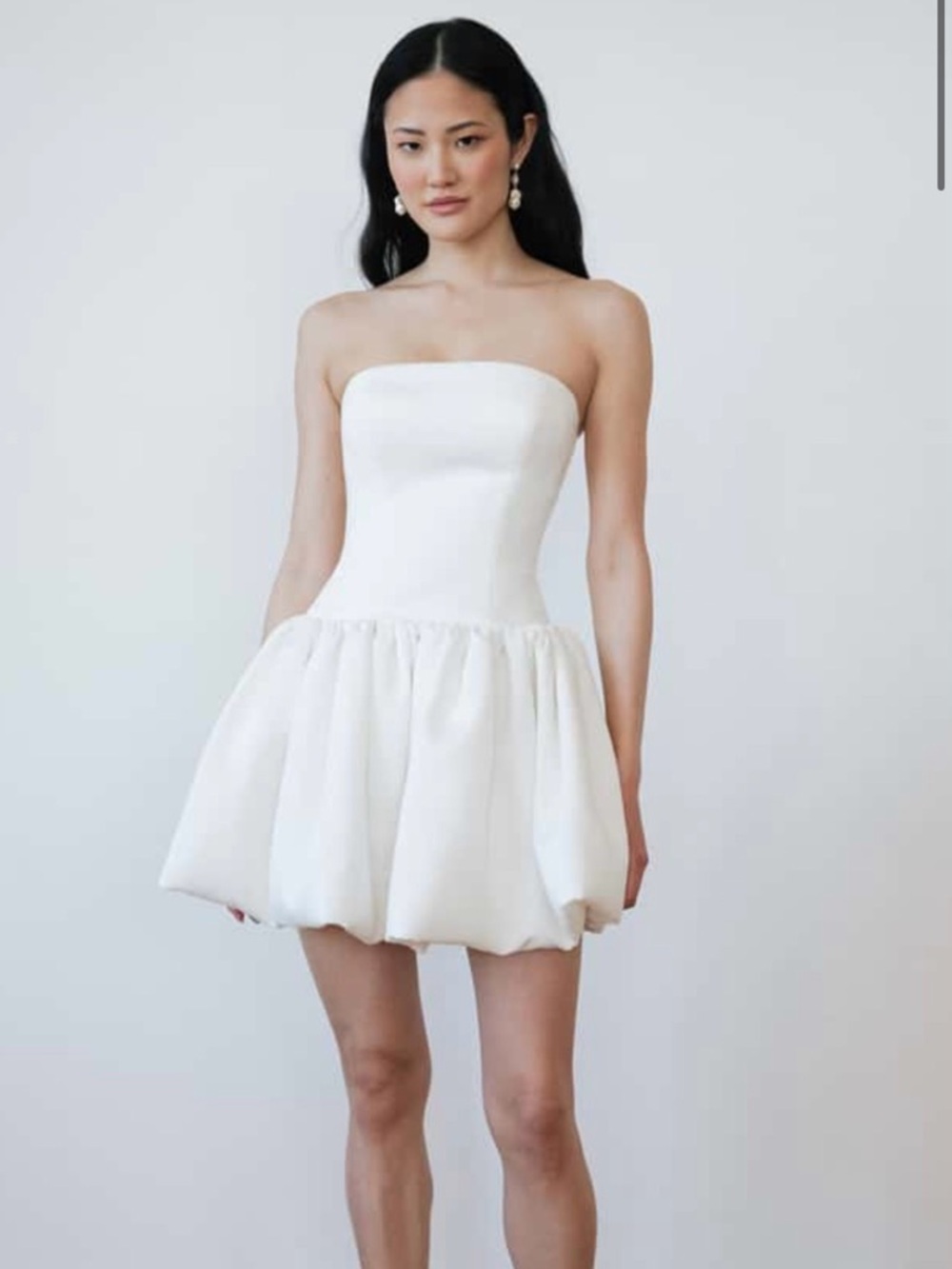 NWT Jenny Yoo Tinsley Bubble Hem Mini Dress